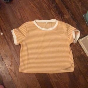 Brandy Melville - Yellow crop top
